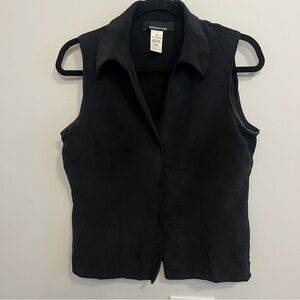 Jones New York Black Sleeveless Vest